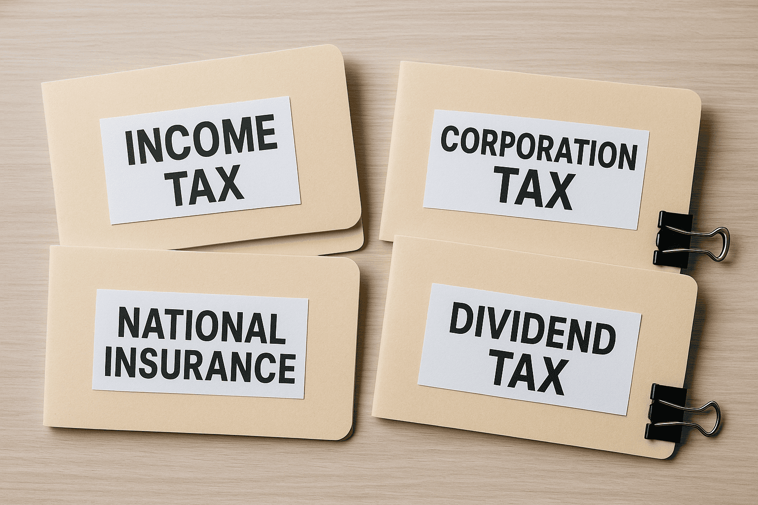 Tax differences: Income Tax and National Insurance vs Corporation Tax and dividend tax
