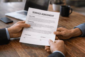 Giving a Service Agreement for Freelancers