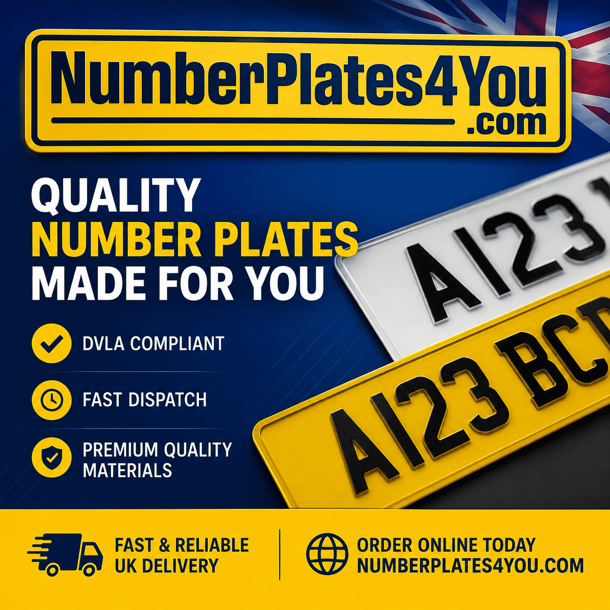 Replacement Number plates